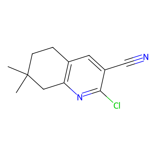 2-Chloro-7,7-dimethyl-5,6,7,8-tetrahydroquinoline-3-carbonitrile structure