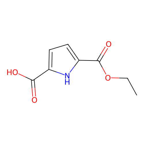 5-(Ethoxycarbonyl)-1H-pyrrole-2-carboxylic acid structure