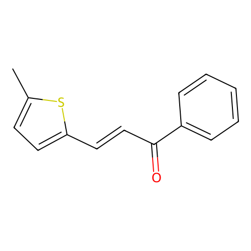 (2E)-3-(5-Methylthiophen-2-yl)-1-phenylprop-2-en-1-one structure