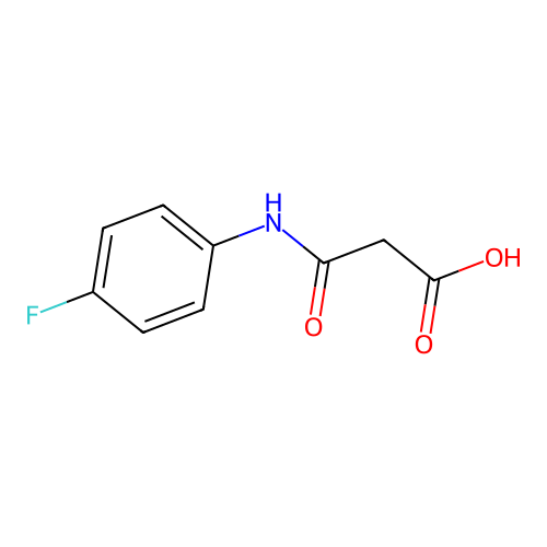 3-(4-Fluorophenylamino)-3-oxopropanoic acid structure