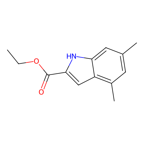 ethyl 4,6-dimethyl-1H-indole-2-carboxylate structure