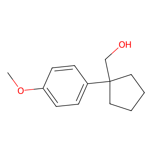Cyclopentanemethanol, 1-(4-methoxyphenyl)- structure