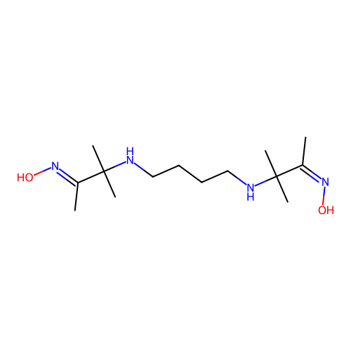 3,3'-(Tetramethylenedimino)bis(3-methyl-2-butanone)dioxime structure
