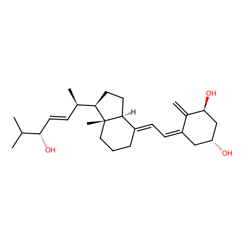 1,24-Dihydroxy-22-dehydrovitamin D3 structure