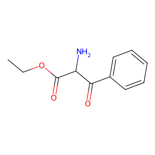 Ethyl 2-amino-3-oxo-3-phenylpropanoate structure