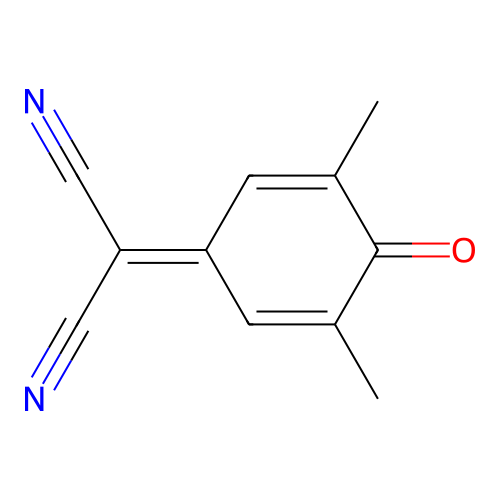 2-(3,5-Dimethyl-4-oxocyclohexa-2,5-dien-1-ylidene)propanedinitrile structure