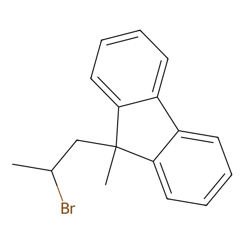 9-(2-Bromopropyl)-9-methyl-9H-fluorene structure