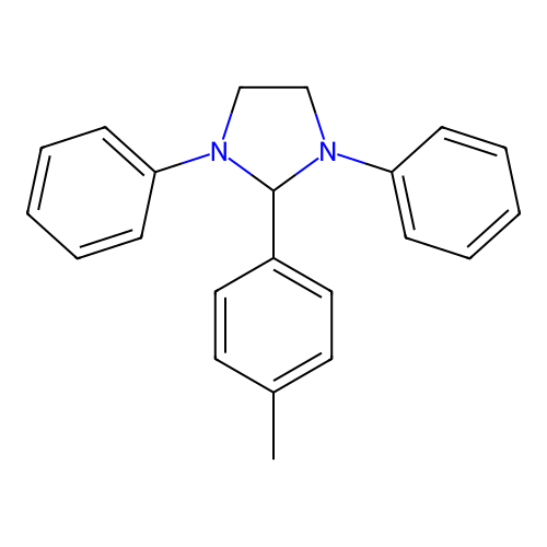 2-(4-Methylphenyl)-1,3-diphenylimidazolidine structure