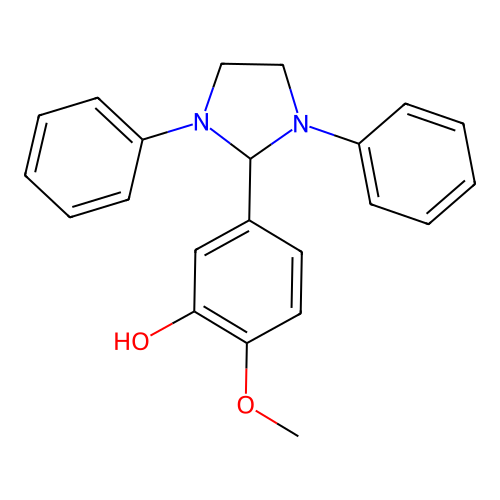 5-(1,3-Diphenylimidazolidin-2-yl)-2-methoxyphenol structure