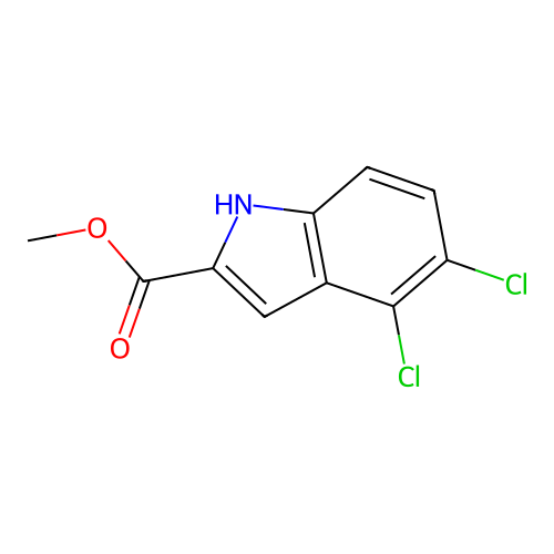 methyl 4,5-dichloro-1H-indole-2-carboxylate structure