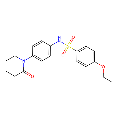 4-ethoxy-N-(4-(2-oxopiperidin-1-yl)phenyl)benzenesulfonamide structure