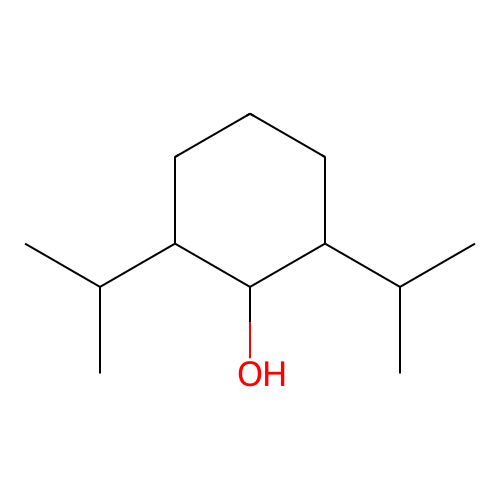 2,6-Di(propan-2-yl)cyclohexan-1-ol structure