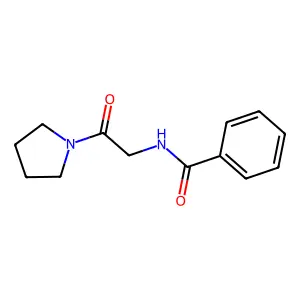 N-(2-氧代-2-(1-吡咯烷基)乙基)苯甲酰胺 structure