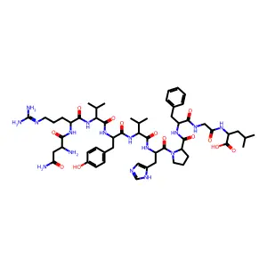 angiotensin I, Asn(1)-Val(5)-Gly(9)- structure