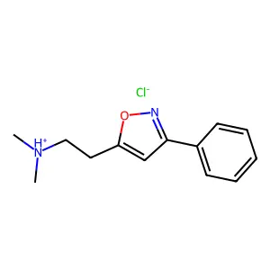 N,N-Dimethyl-2-(3-phenyl-1,2-oxazol-5-yl)ethan-1-amine--hydrogen chloride (1/1) structure
