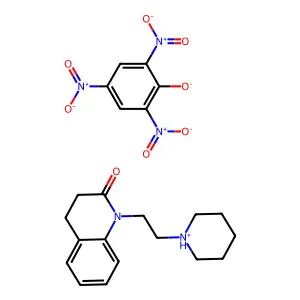 Carbostyril, 3,4-dihydro-1-(2-piperidinoethyl)-, picrate structure