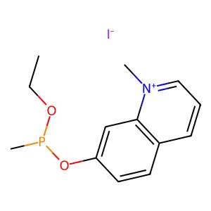 7-((Methylethoxyphosphinyl)oxy)-1-methylquinolinium structure