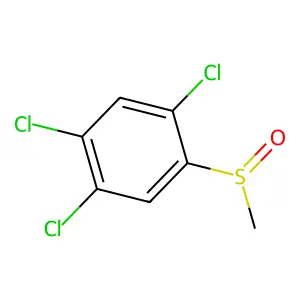 2,4,5-Trichlorophenyl methyl sulfoxide structure