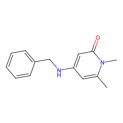 4-(Benzylamino)-1,6-dimethylpyridin-2(1H)-one structure