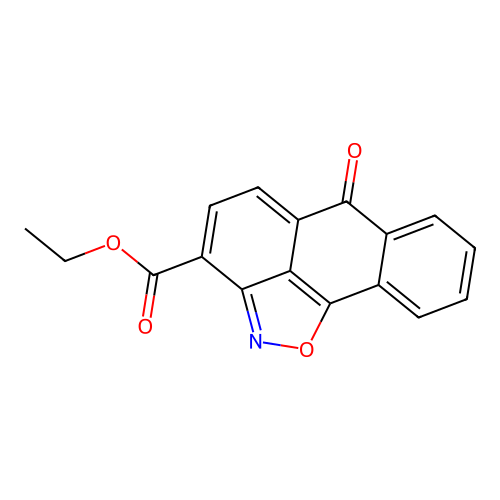 ethyl 6-oxo-6H-anthra[1,9-cd]isoxazole-3-carboxylate structure