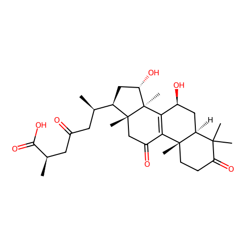 靈芝酸 structure