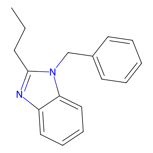 1-Benzyl-2-propylbenzimidazole structure