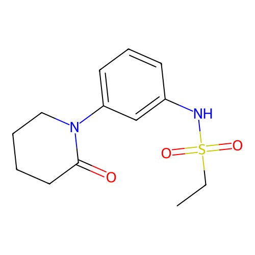 N-(3-(2-oxopiperidin-1-yl)phenyl)ethanesulfonamide structure