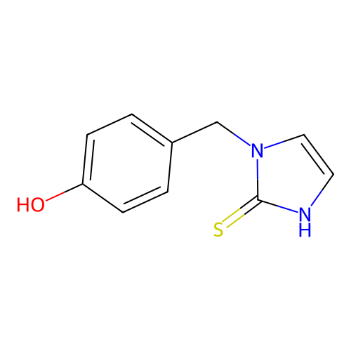 1-(4-Hydroxybenzyl)imidazole-2-thiol structure