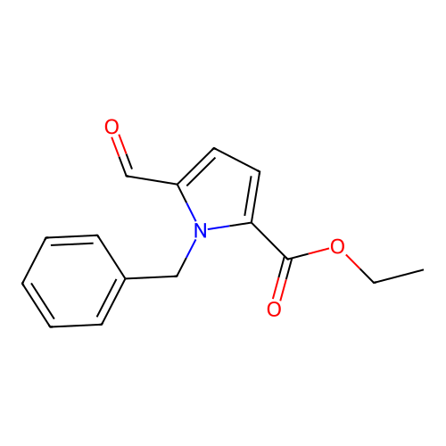 ethyl 1-benzyl-5-formyl-1H-pyrrole-2-carboxylate structure