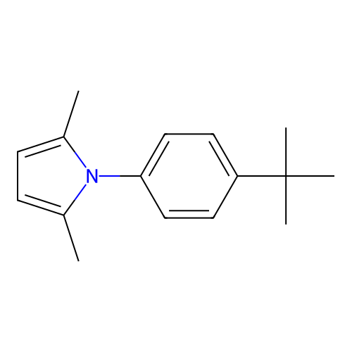 1-(4-tert-butylphenyl)-2,5-dimethyl-1H-pyrrole structure