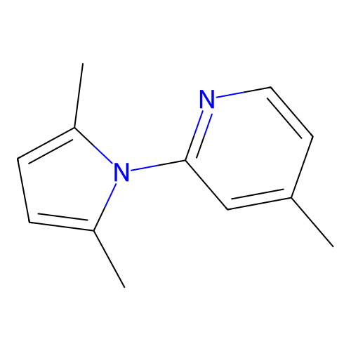 2-(2,5-Dimethyl-1H-pyrrol-1-yl)-4-methylpyridine structure