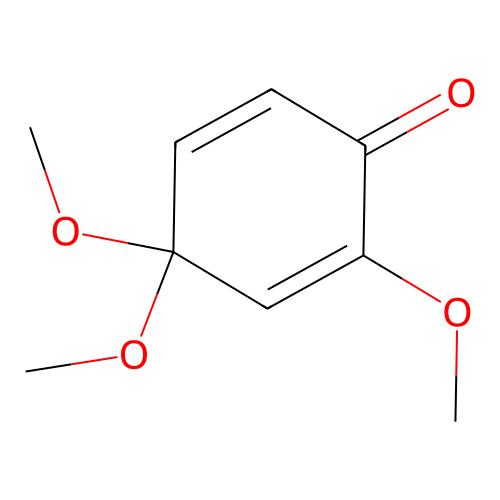2,5-Cyclohexadien-1-one, 2,4,4-trimethoxy- structure