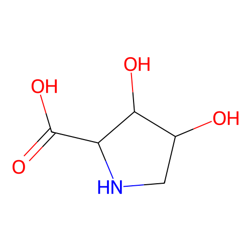 3,4-二羟基吡咯烷-2-甲酸 structure