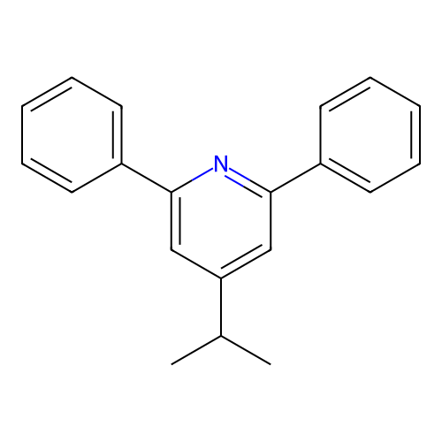 2,6-Diphenyl-4-(propan-2-yl)pyridine structure