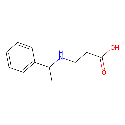 3-[(1-Phenylethyl)amino]propanoic acid structure