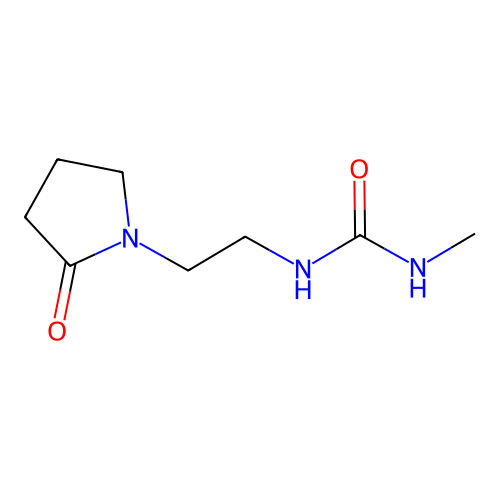 1-Methyl-3-[2-(2-oxopyrrolidin-1-yl)ethyl]urea structure