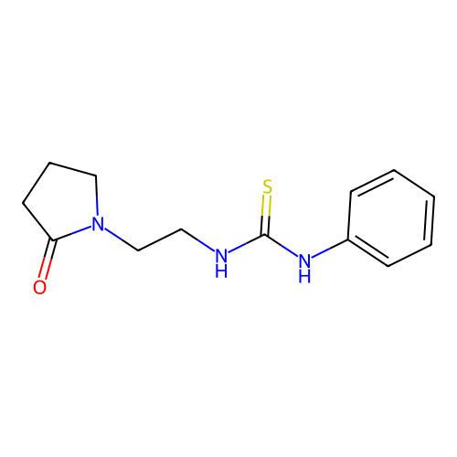 1-[2-(2-Oxopyrrolidin-1-yl)ethyl]-3-phenylthiourea structure