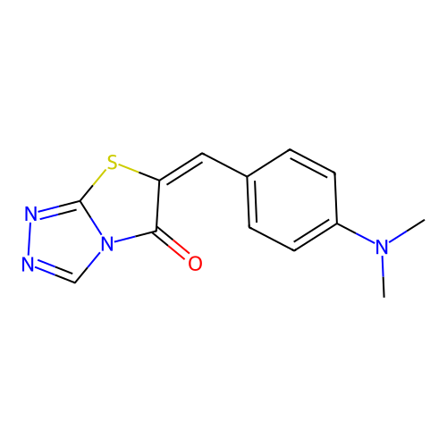 Thiazolo(2,3-c)-1,2,4-triazol-5(6H)-one, 6-((4-(dimethylamino)phenyl)methylene)- structure