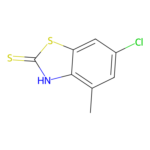 6-Chloro-2-mercapto-4-methylbenzothiazole structure