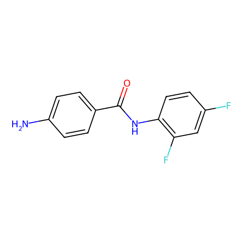 4-amino-N-(2,4-difluorophenyl)benzamide structure