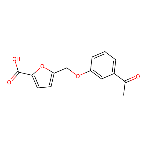 5-[(3-Acetylphenoxy)methyl]-2-furoic acid structure