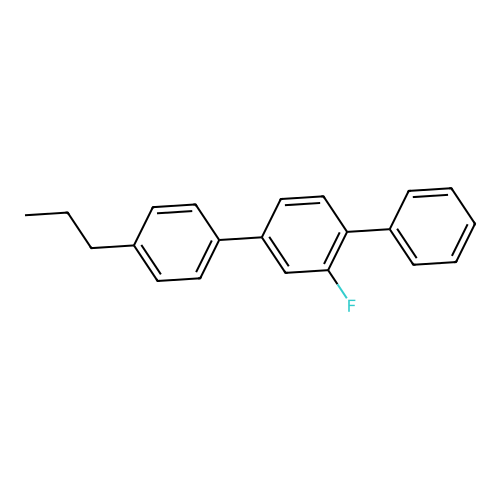 2-Fluoro-1-phenyl-4-(4-propylphenyl)benzene structure