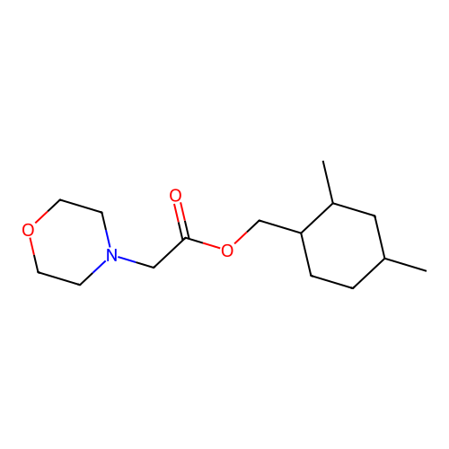 (2,4-Dimethylcyclohexyl)methyl 2-morpholinoacetate structure