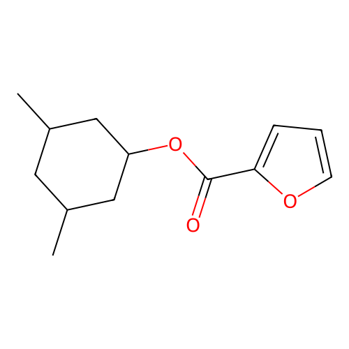 3,5-Dimethylcyclohexyl 2-furoate structure