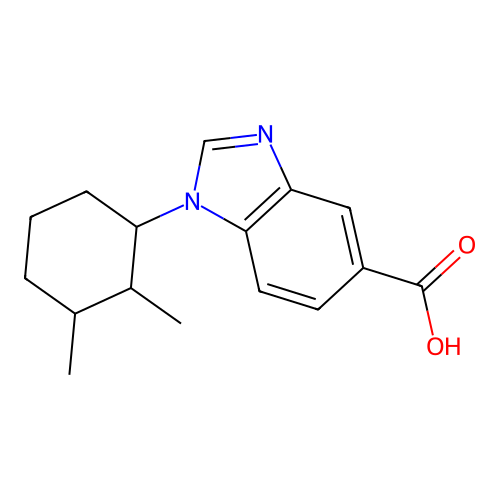 1-(2,3-dimethylcyclohexyl)-1H-benzimidazole-5-carboxylic acid structure