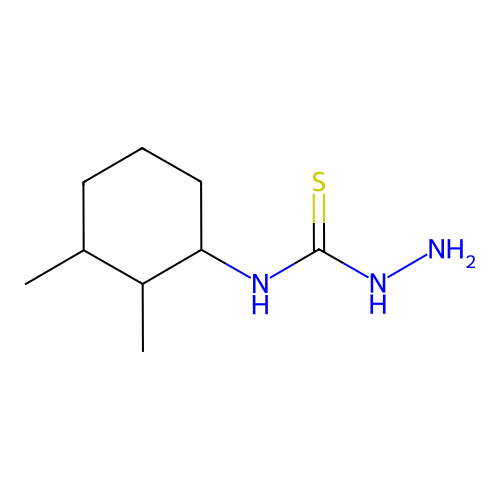 3-Amino-1-(2,3-dimethylcyclohexyl)thiourea structure
