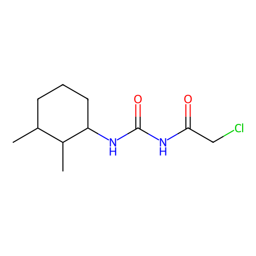 3-(2-Chloroacetyl)-1-(2,3-dimethylcyclohexyl)urea structure