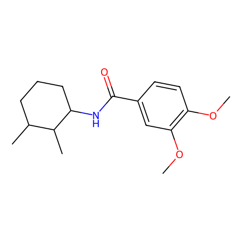 N-(2,3-dimethylcyclohexyl)-3,4-dimethoxybenzamide structure