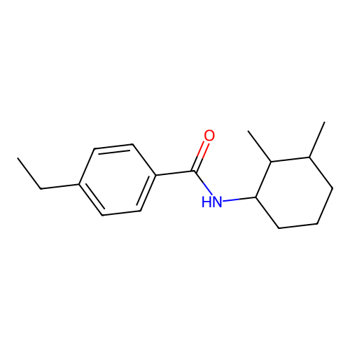 N-(2,3-dimethylcyclohexyl)-4-ethylbenzamide structure
