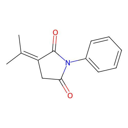 2,5-Pyrrolidinedione, 3-(1-methylethylidene)-1-phenyl- structure